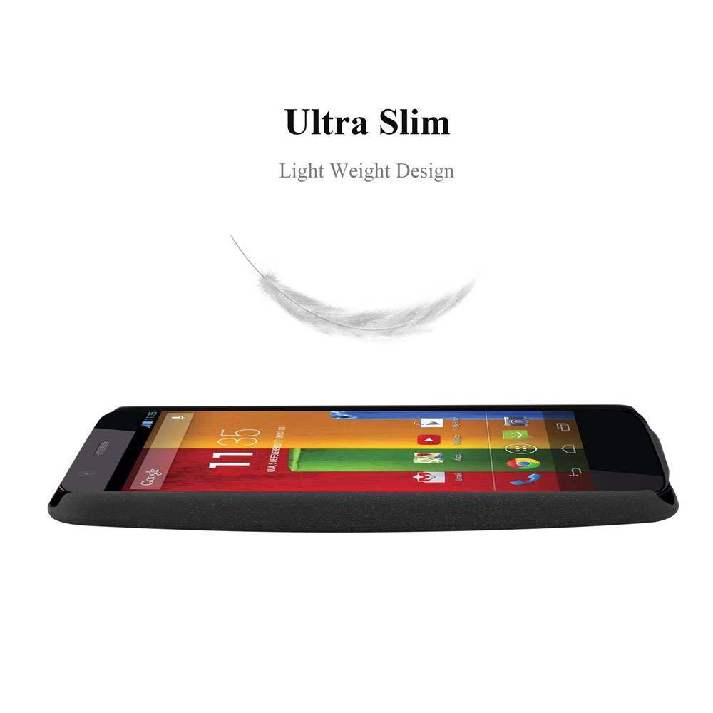 Cadorabo Schutzhülle für Motorola MOTO Z2 Hülle in Schwarz Etui Hard Case Handyhülle Cover