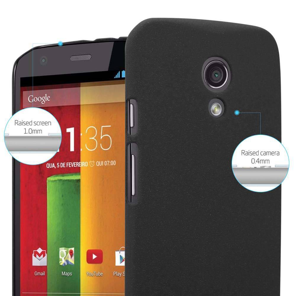 Cadorabo Schutzhülle für Motorola MOTO Z2 Hülle in Schwarz Etui Hard Case Handyhülle Cover