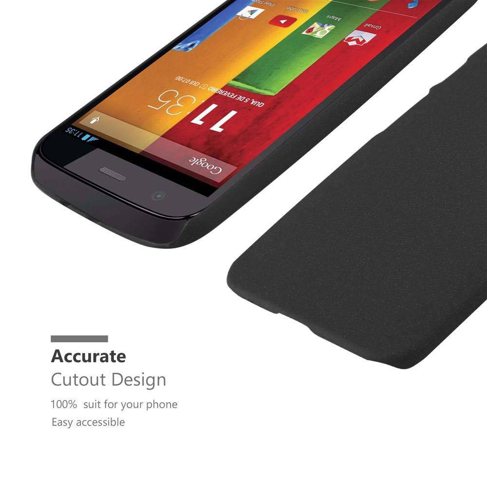Cadorabo Schutzhülle für Motorola MOTO Z2 Hülle in Schwarz Etui Hard Case Handyhülle Cover