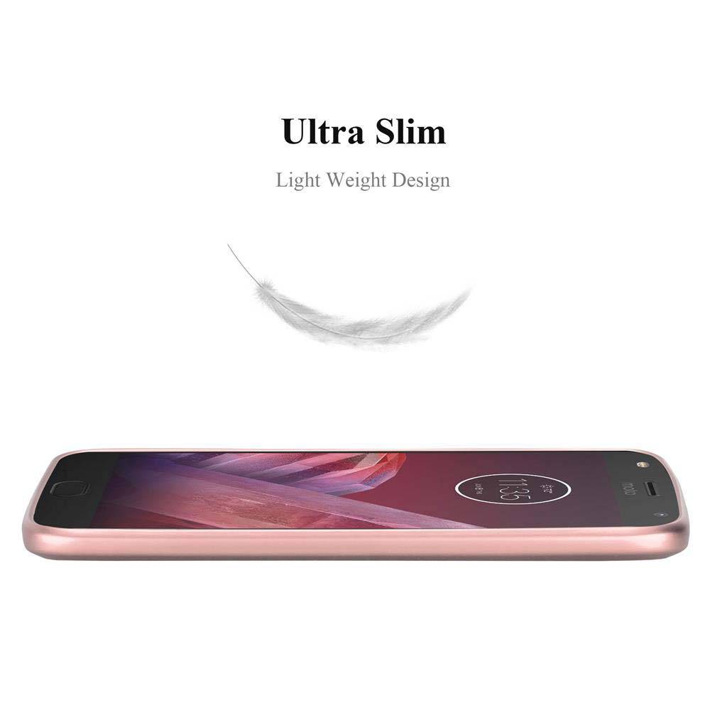 Cadorabo Schutzhülle für Motorola MOTO Z2 Hülle in Rosa Handyhülle TPU Silikon Etui Cover Case