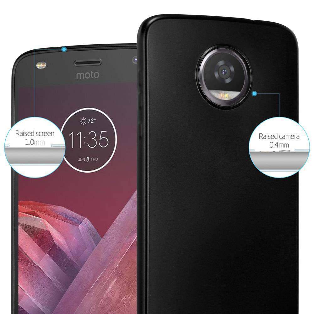 Cadorabo Schutzhülle für Motorola MOTO Z2 Hülle in Schwarz Handyhülle TPU Silikon Etui Cover Case