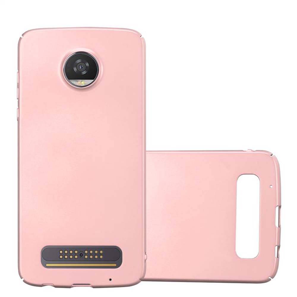 Cadorabo Hülle für Motorola MOTO Z2 PLAY / Z2 FORCE Schutzhülle in Rosa Hard Case Handy Hülle Etui