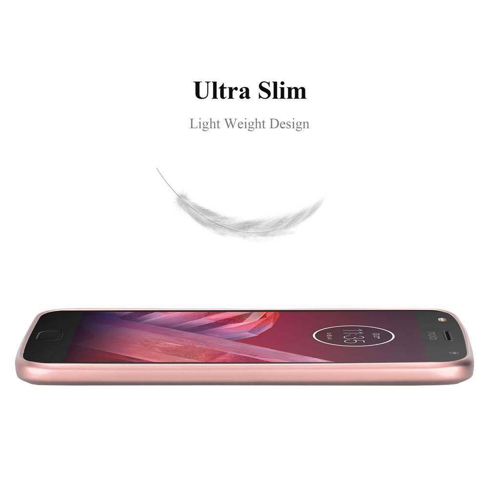 Cadorabo Hülle für Motorola MOTO Z2 PLAY / Z2 FORCE Schutzhülle in Rosa Hard Case Handy Hülle Etui