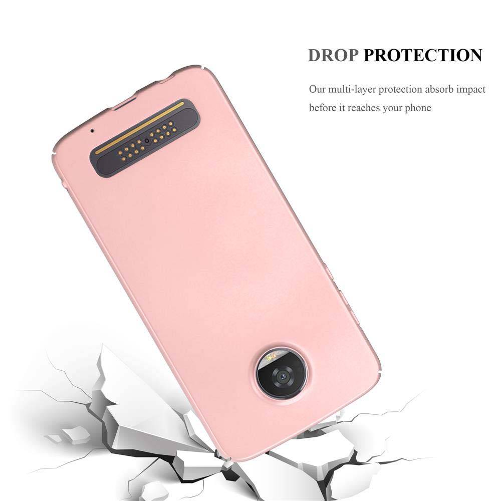 Cadorabo Hülle für Motorola MOTO Z2 PLAY / Z2 FORCE Schutzhülle in Rosa Hard Case Handy Hülle Etui