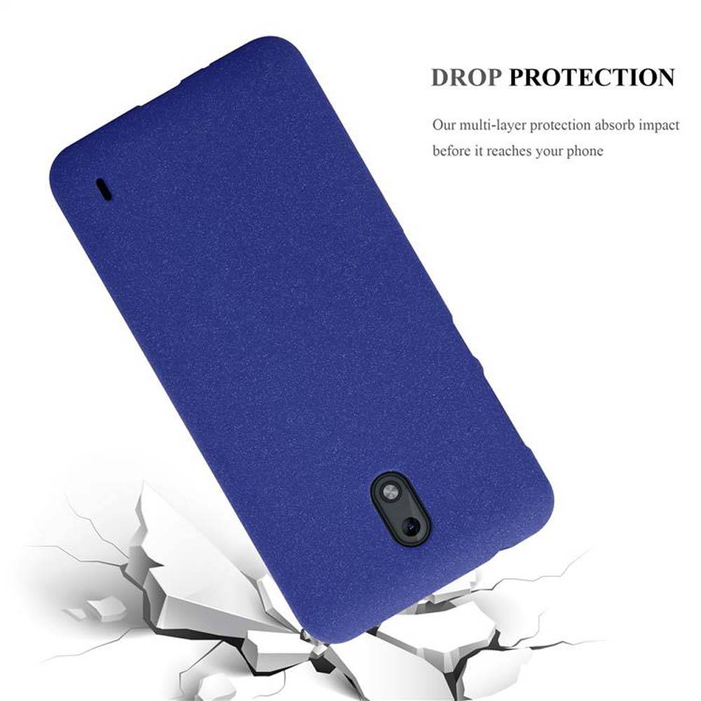 Cadorabo Schutzhülle für Nokia 2 2017 Hülle in Blau Handyhülle TPU Etui Cover Case