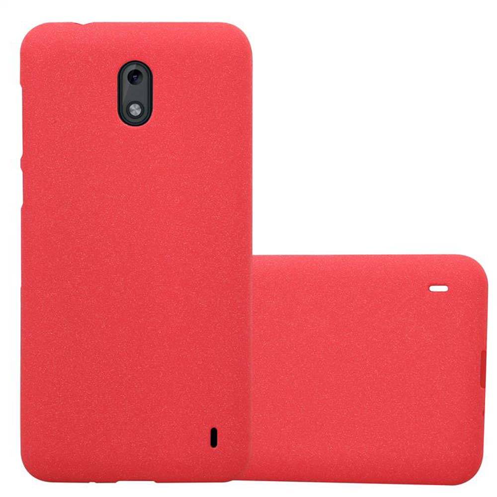 Cadorabo Schutzhülle für Nokia 2 2017 Hülle in Rot Handyhülle TPU Etui Cover Case