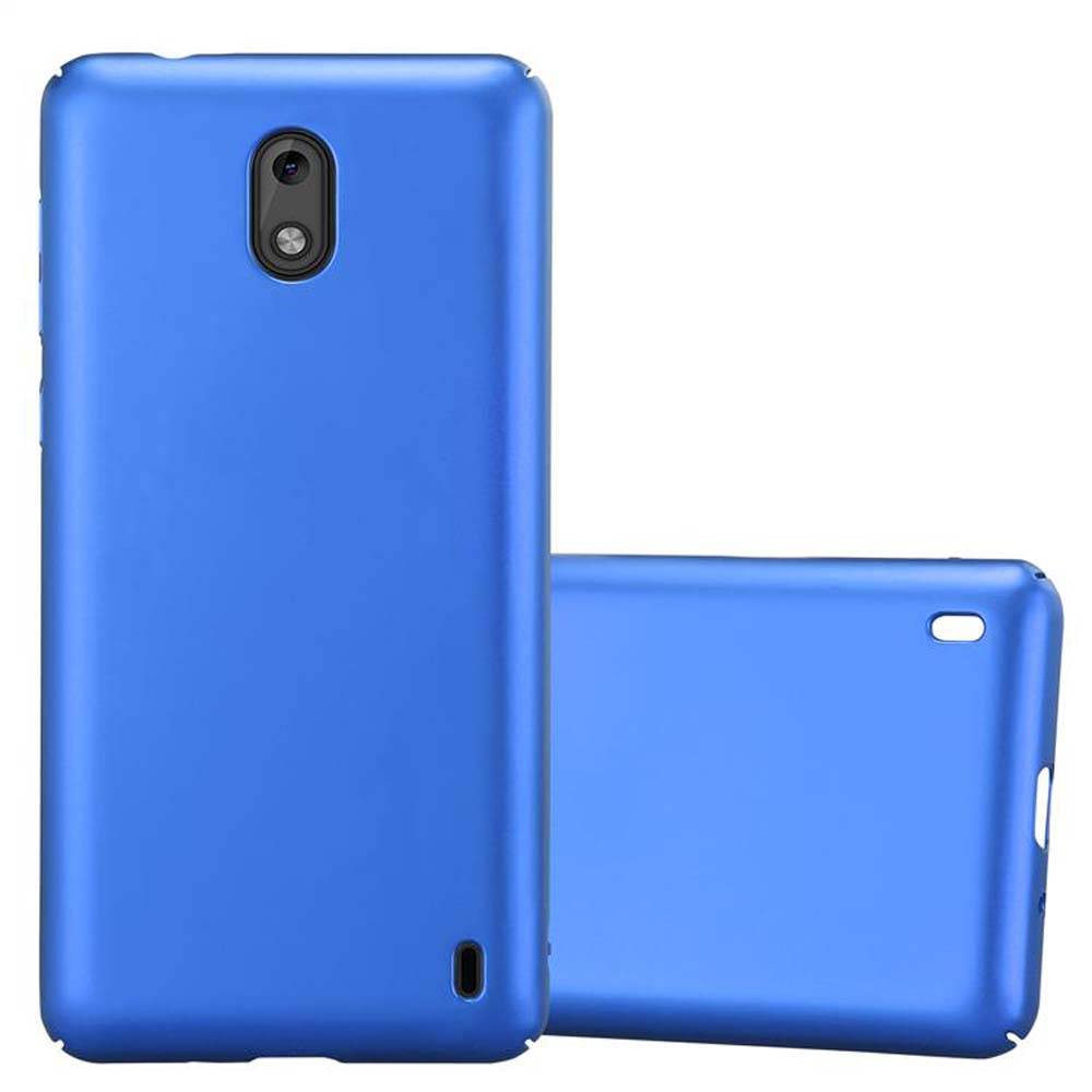 Cadorabo Hülle für Nokia 2 2017 Schutzhülle in Blau Hard Case Handy Hülle Etui