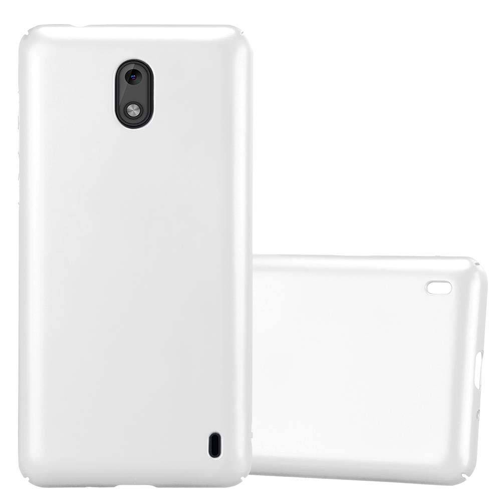 Cadorabo Hülle für Nokia 2 2017 Schutzhülle in Silber Hard Case Handy Hülle Etui