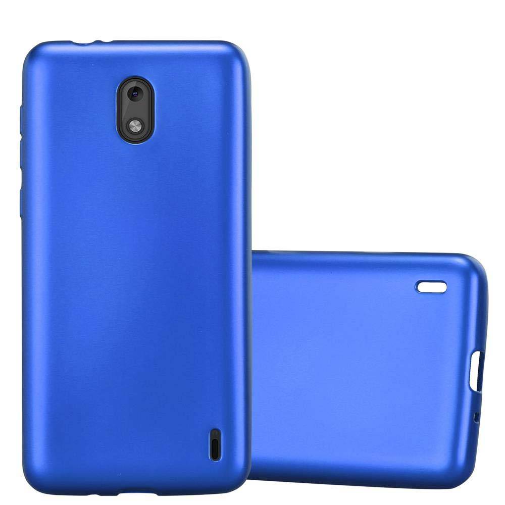 Cadorabo Schutzhülle für Nokia 2 2017 Hülle in Blau Handyhülle TPU Silikon Etui Cover Case