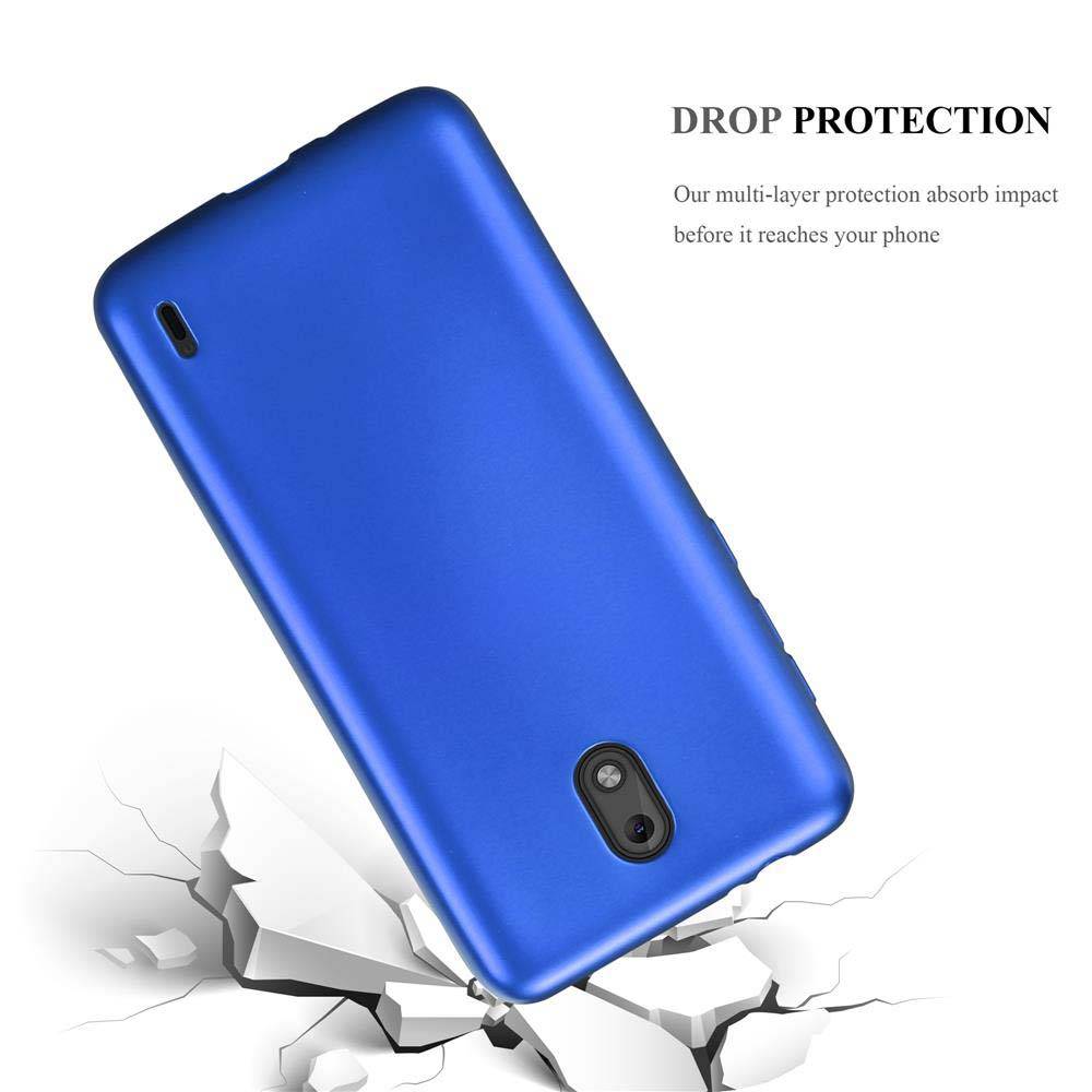 Cadorabo Schutzhülle für Nokia 2 2017 Hülle in Blau Handyhülle TPU Silikon Etui Cover Case