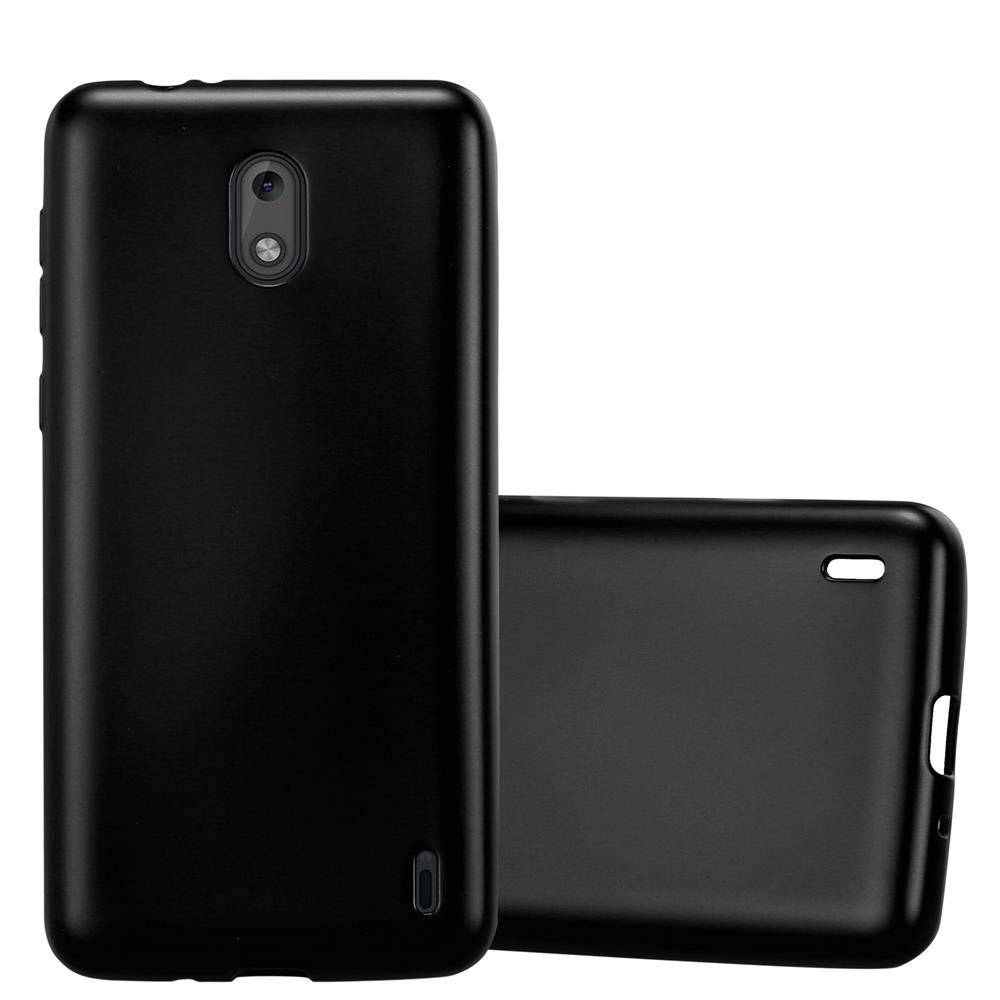 Cadorabo Schutzhülle für Nokia 2 2017 Hülle in Schwarz Handyhülle TPU Silikon Etui Cover Case