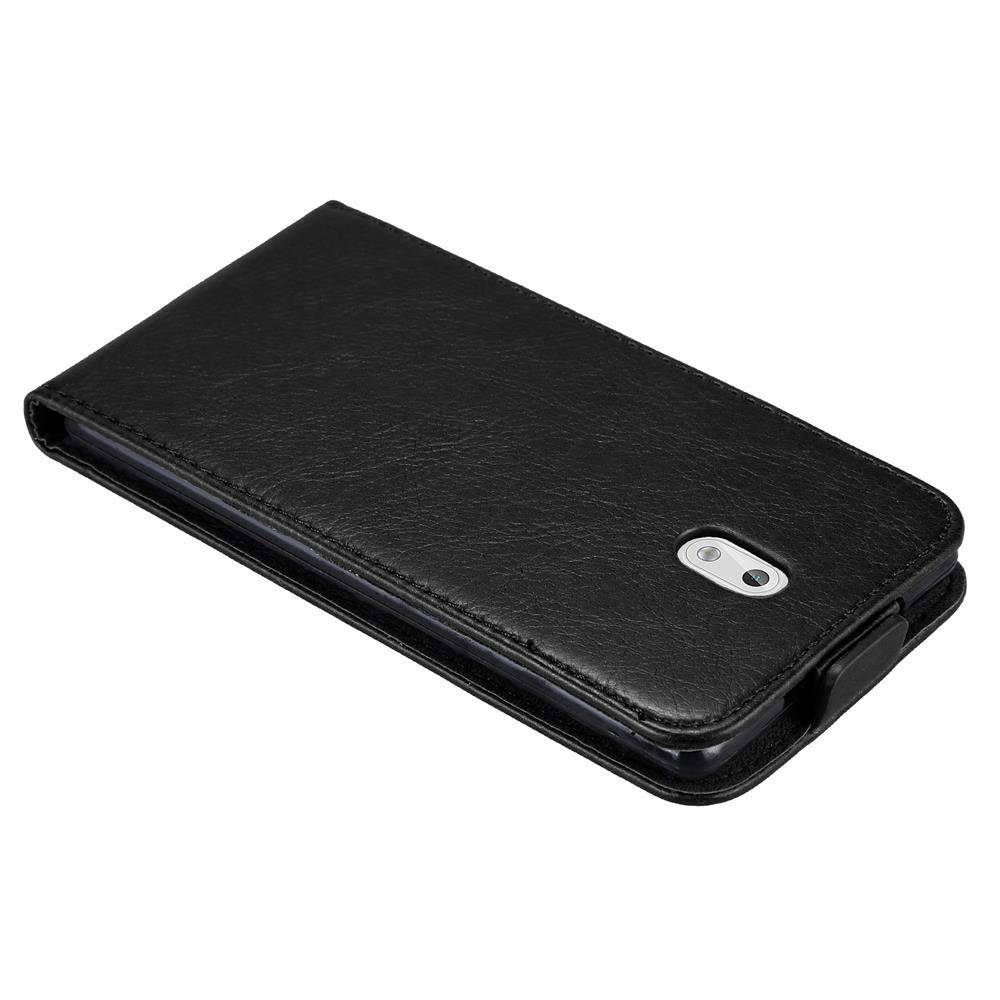 Cadorabo Hülle für Nokia 3 2017 Schutz Hülle in Schwarz Flip Etui Handyhülle Case Cover
