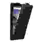 Cadorabo Hülle für Nokia 7 PLUS Schutz Hülle in Schwarz Flip Etui Handyhülle Case Cover