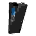 Cadorabo Hülle für Nokia 8 2017 Schutz Hülle in Schwarz Flip Etui Handyhülle Case Cover