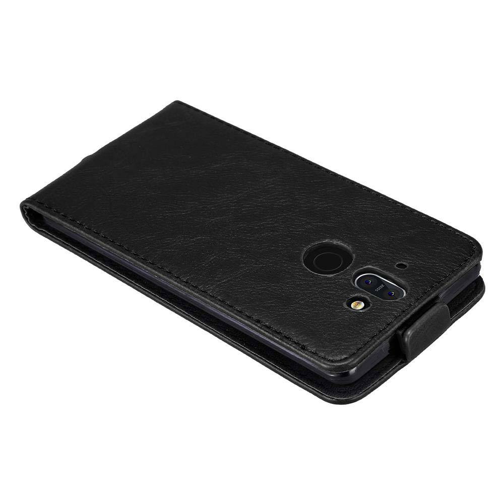 Cadorabo Hülle für Nokia 8 Sirocco Schutz Hülle in Schwarz Flip Etui Handyhülle Case Cover