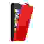 Cadorabo Hülle für Nokia Lumia 1020 Schutz Hülle in Rot Flip Etui Handyhülle Case Cover