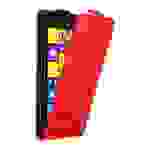 Cadorabo Hülle für Nokia Lumia 1520 Schutz Hülle in Rot Flip Etui Handyhülle Case Cover
