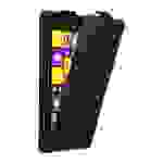 Cadorabo Hülle für Nokia Lumia 1520 Schutz Hülle in Schwarz Flip Etui Handyhülle Case Cover