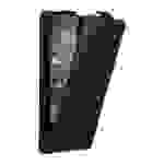 Cadorabo Hülle für Nokia Lumia 550 Schutz Hülle in Schwarz Flip Etui Handyhülle Case Cover