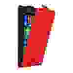 Cadorabo Hülle für Nokia Lumia 625 Schutz Hülle in Rot Flip Etui Handyhülle Case Cover