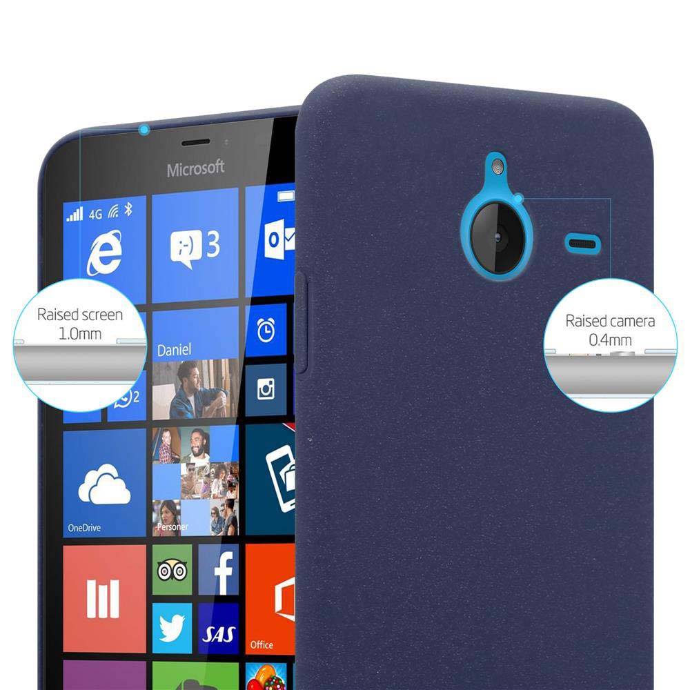 Cadorabo Schutzhülle für Nokia Lumia 640 XL Hülle in Blau Etui Hard Case Handyhülle Cover