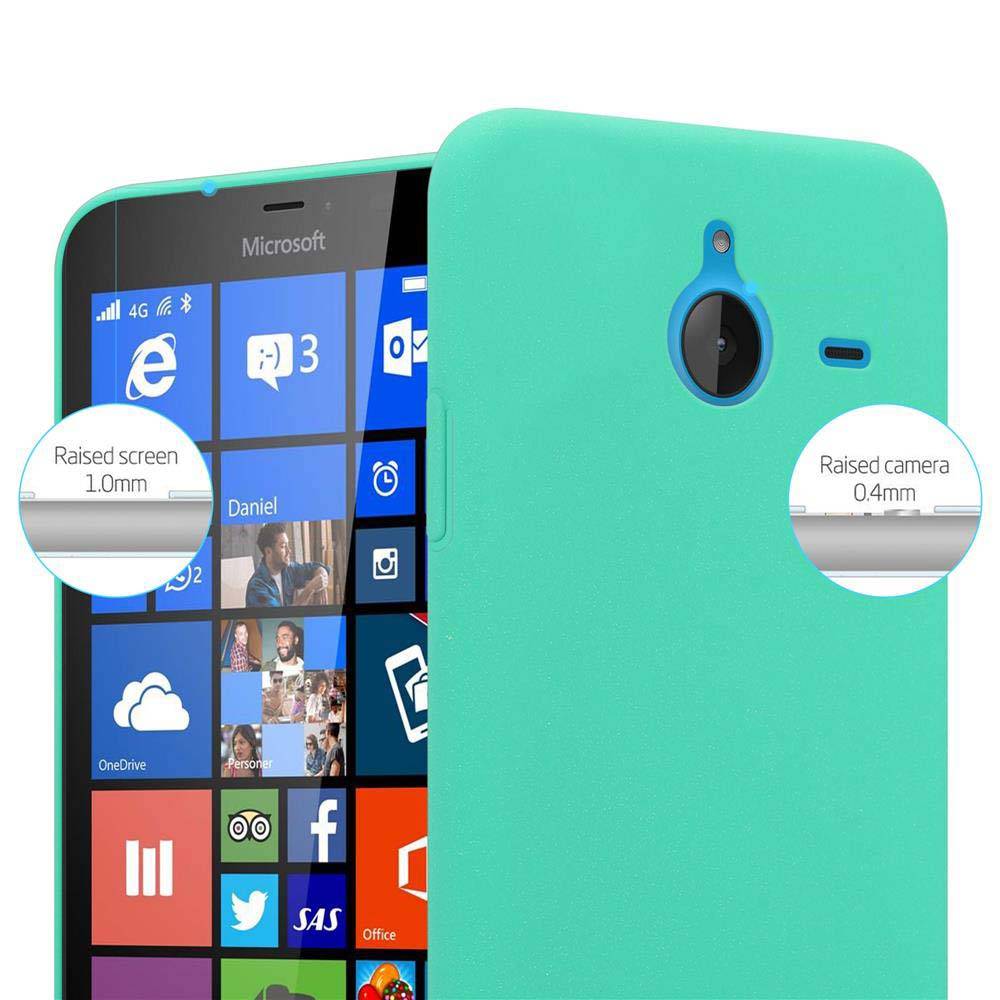 Cadorabo Schutzhülle für Nokia Lumia 640 XL Hülle in Grün Etui Hard Case Handyhülle Cover