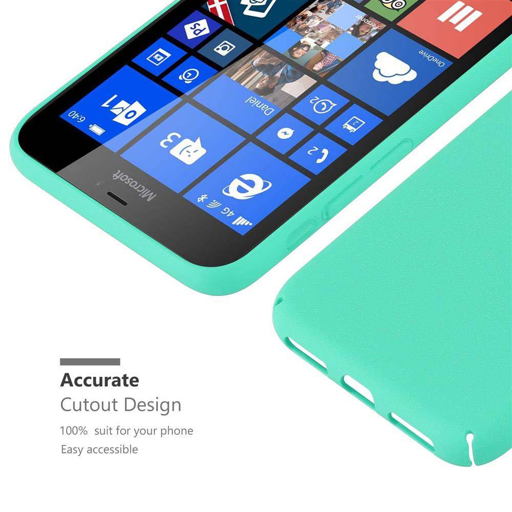 Cadorabo Schutzhülle für Nokia Lumia 640 XL Hülle in Grün Etui Hard Case Handyhülle Cover