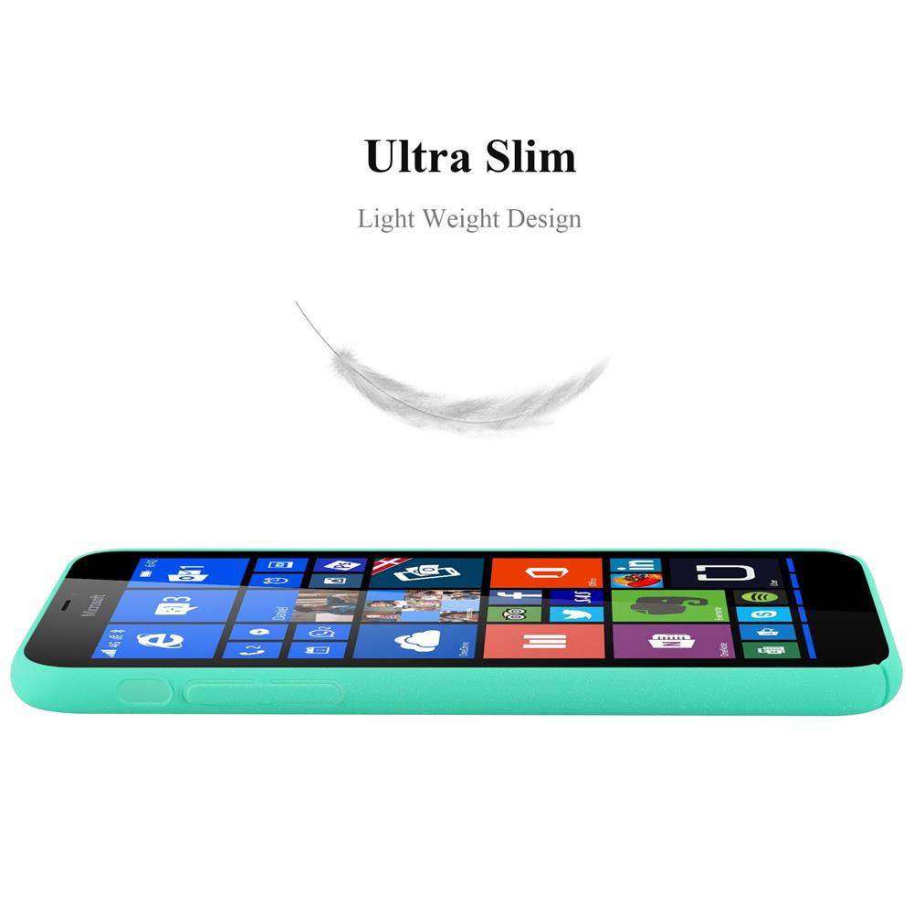Cadorabo Schutzhülle für Nokia Lumia 640 XL Hülle in Grün Etui Hard Case Handyhülle Cover
