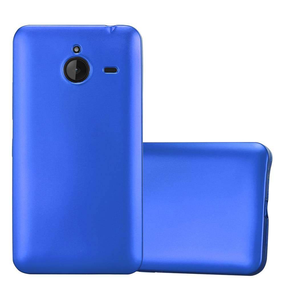 Cadorabo Schutzhülle für Nokia Lumia 640 XL Hülle in Blau Handyhülle TPU Silikon Etui Cover Case