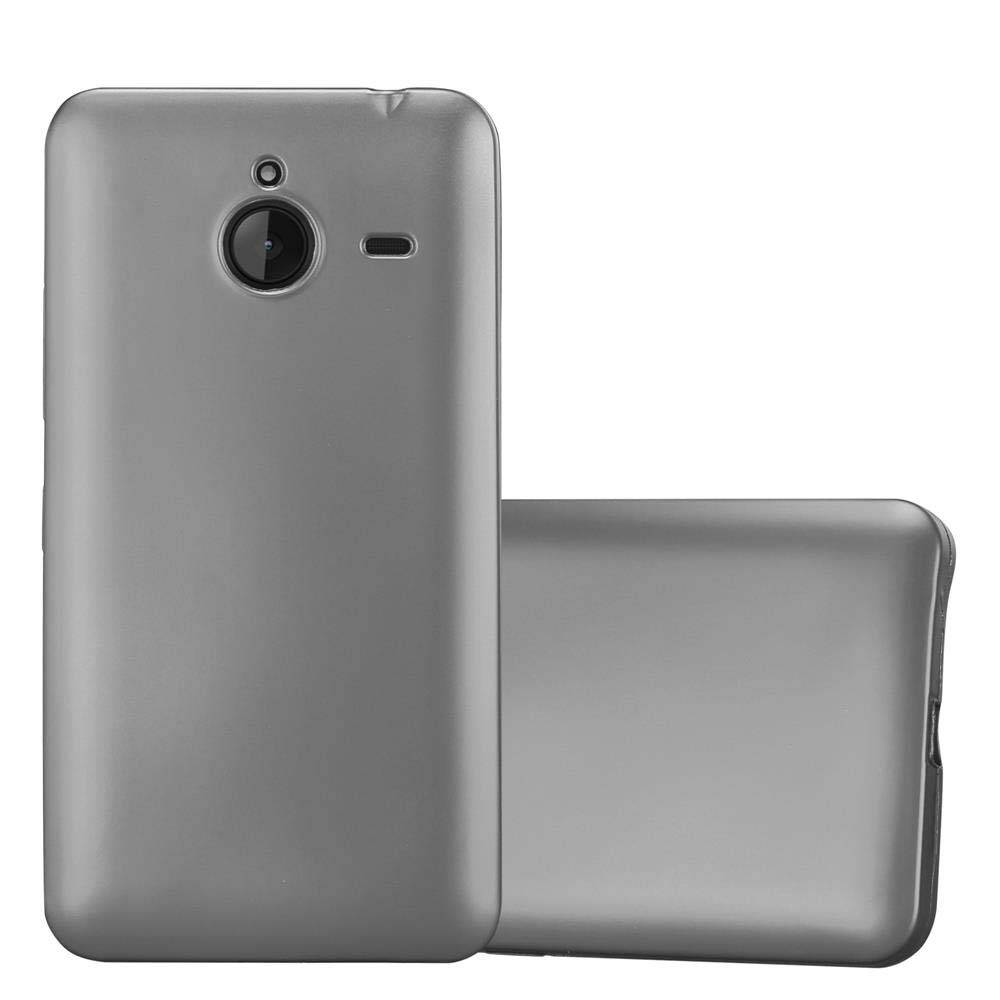 Cadorabo Schutzhülle für Nokia Lumia 640 XL Hülle in Grau Handyhülle TPU Silikon Etui Cover Case