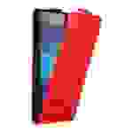 Cadorabo Hülle für Nokia Lumia 650 Schutz Hülle in Rot Flip Etui Handyhülle Case Cover