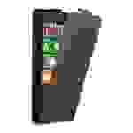 Cadorabo Hülle für Nokia Lumia 929 / 930 Schutz Hülle in Braun Flip Etui Handyhülle Case Cover
