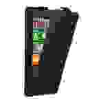 Cadorabo Hülle für Nokia Lumia 929 / 930 Schutz Hülle in Schwarz Flip Etui Handyhülle Case Cover