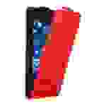 Cadorabo Hülle für Nokia Lumia 950 Schutz Hülle in Rot Flip Etui Handyhülle Case Cover