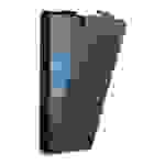 Cadorabo Hülle für Nokia Lumia 950 XL Schutz Hülle in Braun Flip Etui Handyhülle Case Cover
