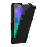 Cadorabo Hülle für Samsung Galaxy ALPHA Schutz Hülle in Schwarz Flip Etui Handyhülle Case Cover