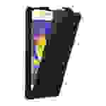 Cadorabo Hülle für Samsung Galaxy GRAND PRIME Schutz Hülle in Schwarz Flip Etui Handyhülle Case Cover