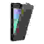 Cadorabo Hülle für Samsung Galaxy J1 2015 Schutz Hülle in Braun Flip Etui Handyhülle Case Cover