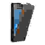 Cadorabo Hülle für Samsung Galaxy J1 2016 Schutz Hülle in Braun Flip Etui Handyhülle Case Cover
