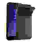 Cadorabo Hülle für Samsung Galaxy J4 2018 Schutz Hülle in Schwarz Schutzhülle TPU Silikon Cover Etui Case