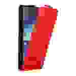 Cadorabo Hülle für Samsung Galaxy NOTE 3 Schutz Hülle in Rot Flip Etui Handyhülle Case Cover