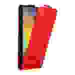 Cadorabo Hülle für Samsung Galaxy NOTE 3 NEO Schutz Hülle in Rot Flip Etui Handyhülle Case Cover