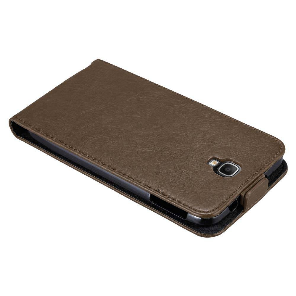 Cadorabo Hülle für Samsung Galaxy NOTE 3 NEO Schutz Hülle in Braun Flip Etui Handyhülle Case Cover