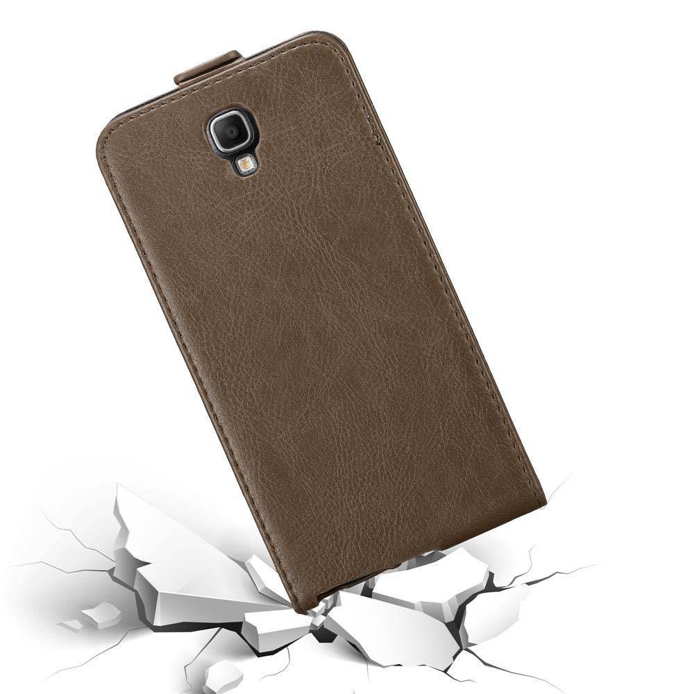Cadorabo Hülle für Samsung Galaxy NOTE 3 NEO Schutz Hülle in Braun Flip Etui Handyhülle Case Cover
