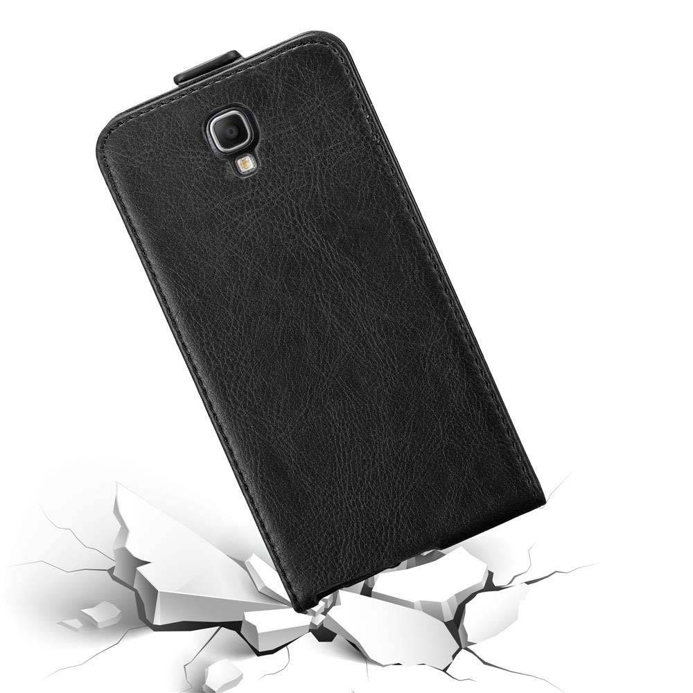 Cadorabo Hülle für Samsung Galaxy NOTE 3 NEO Schutz Hülle in Schwarz Flip Etui Handyhülle Case Cover