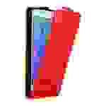 Cadorabo Hülle für Samsung Galaxy NOTE 5 Schutz Hülle in Rot Flip Etui Handyhülle Case Cover