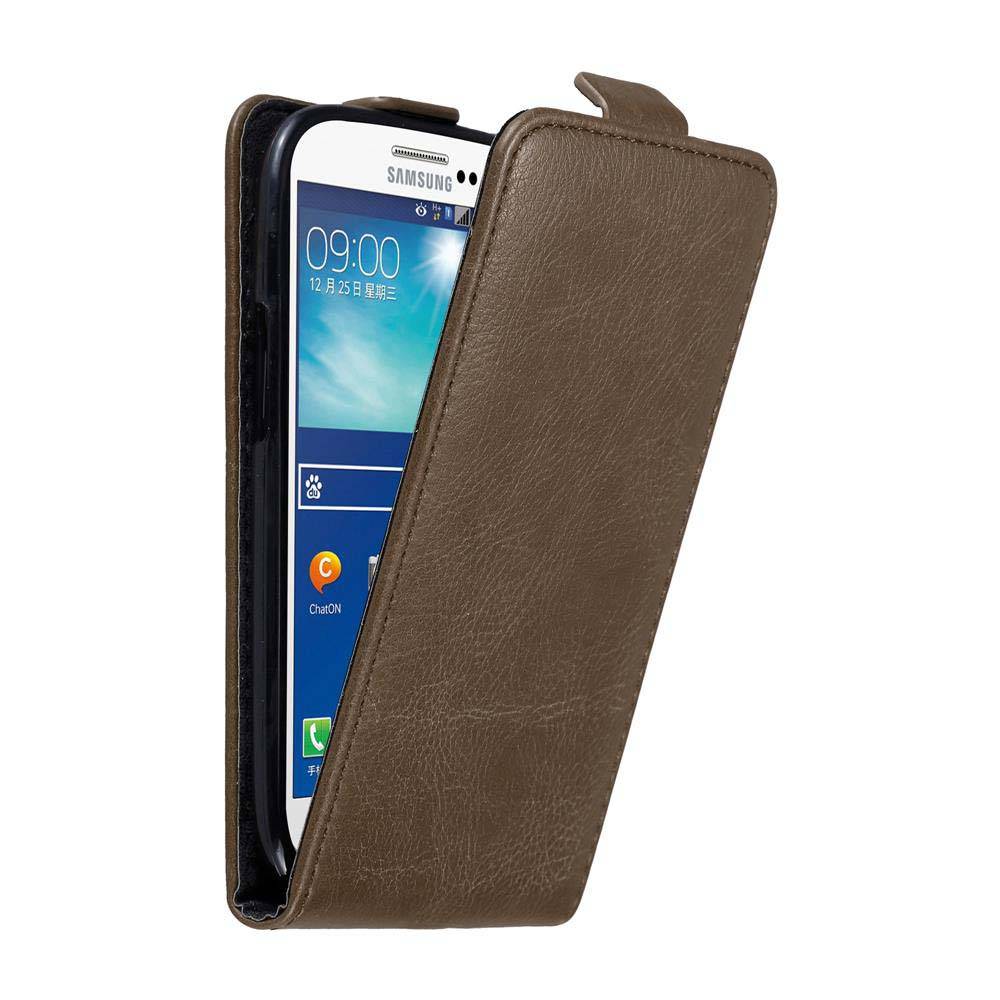 Cadorabo Hülle für Samsung Galaxy S3 / S3 NEO Schutz Hülle in Braun Flip Etui Handyhülle Case Cover