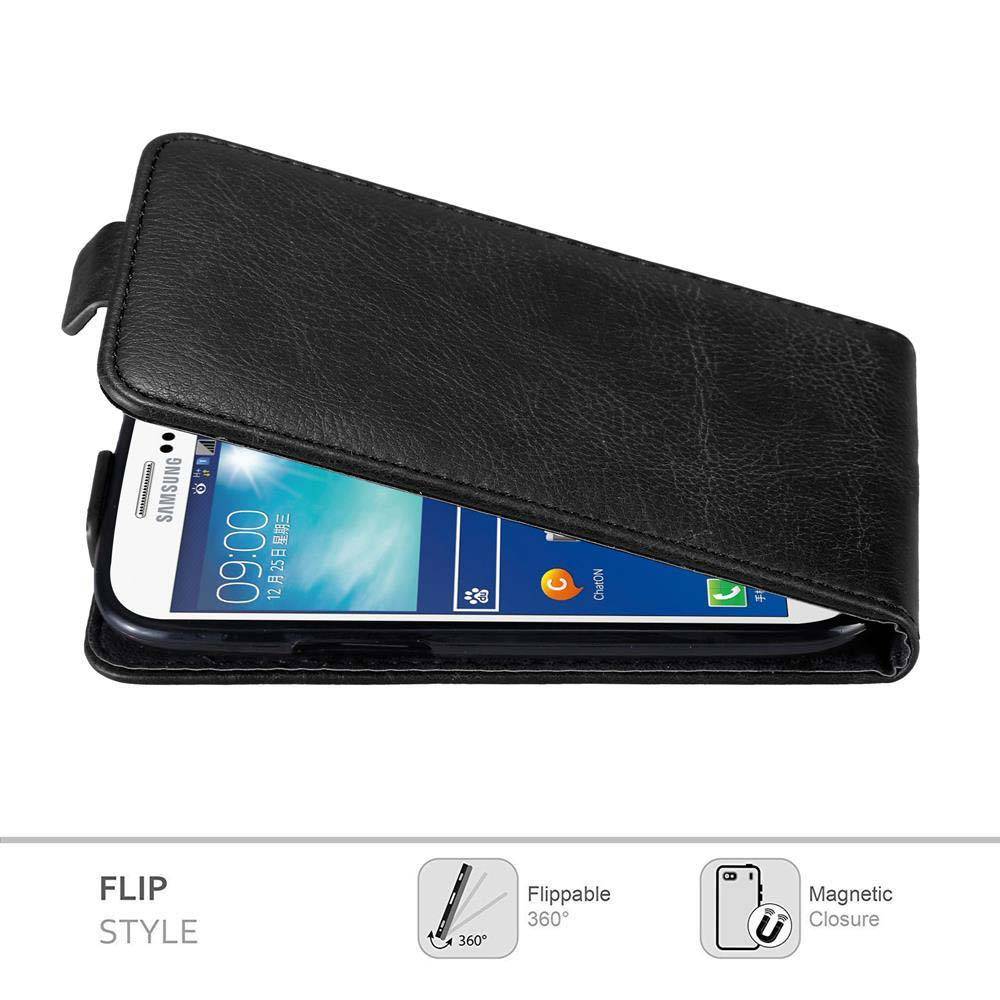Cadorabo Hülle für Samsung Galaxy S3 / S3 NEO Schutz Hülle in Schwarz Flip Etui Handyhülle Case Cover