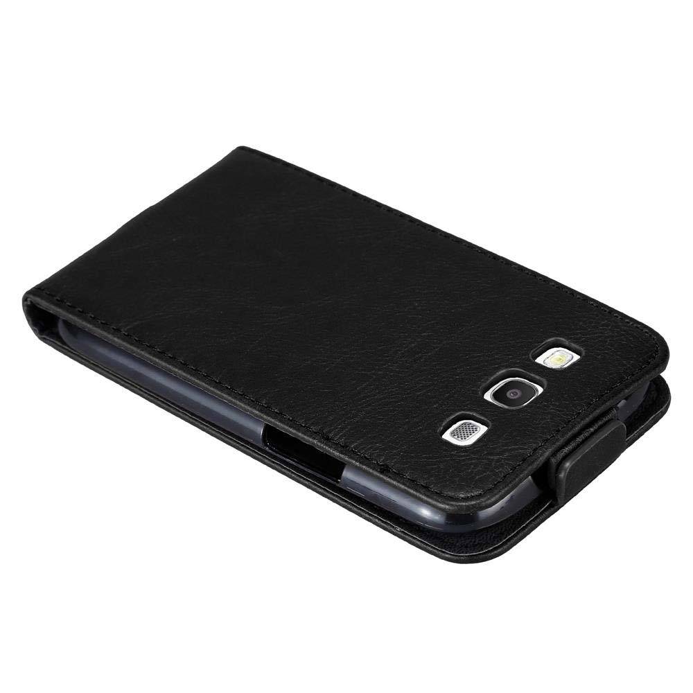 Cadorabo Hülle für Samsung Galaxy S3 / S3 NEO Schutz Hülle in Schwarz Flip Etui Handyhülle Case Cover