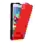 Cadorabo Hülle für Samsung Galaxy S4 Schutz Hülle in Rot Flip Etui Handyhülle Case Cover
